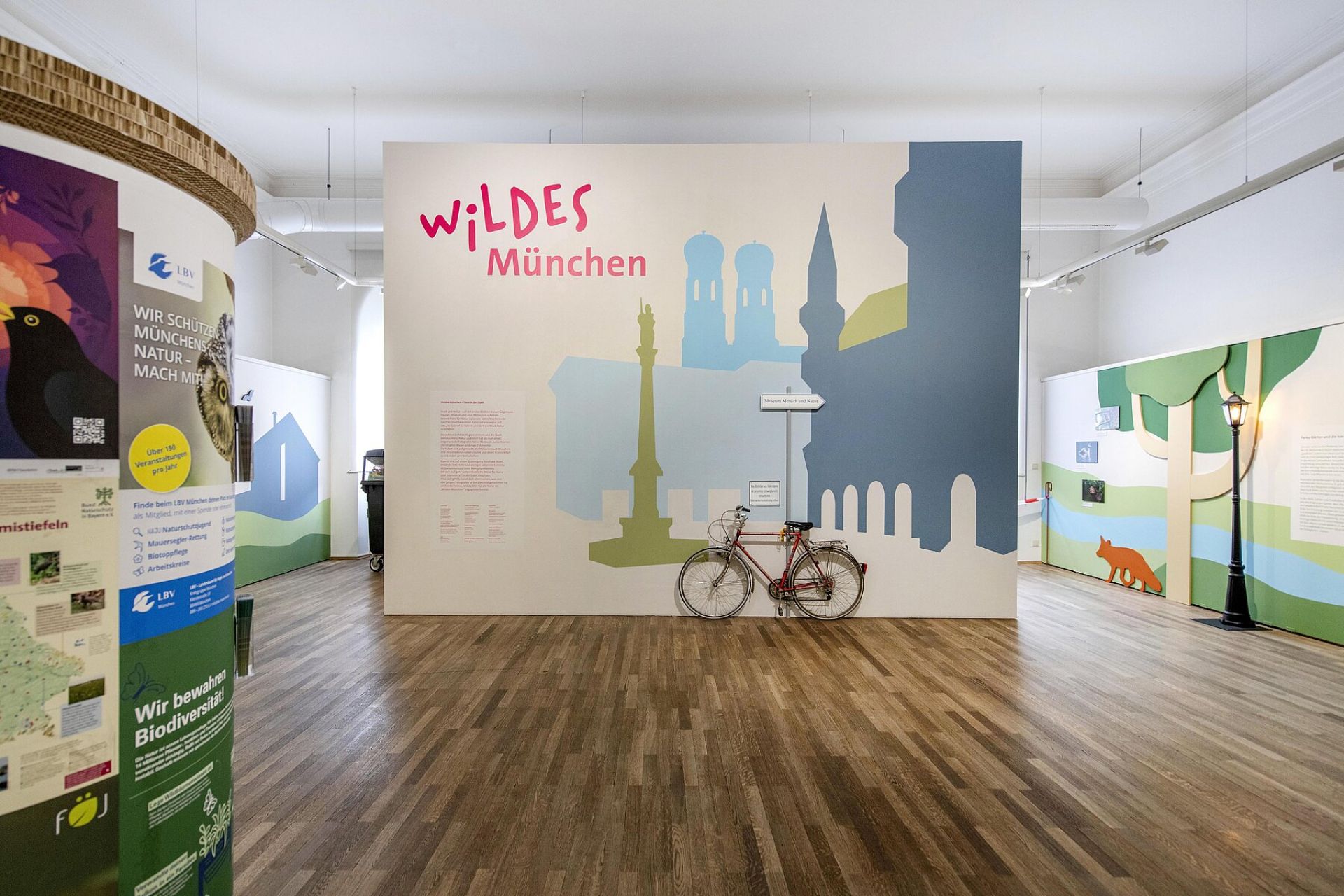 Ausstellung "Wildes München" im Museum Mensch und Natur in München.