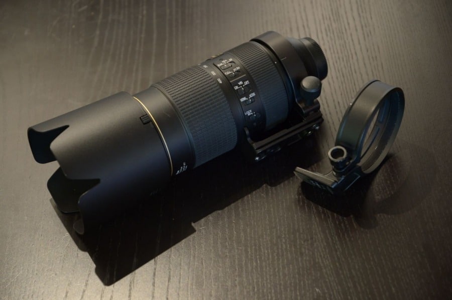 Nikon AF-S 80-400mm mit Ersatzobjektivfuß.