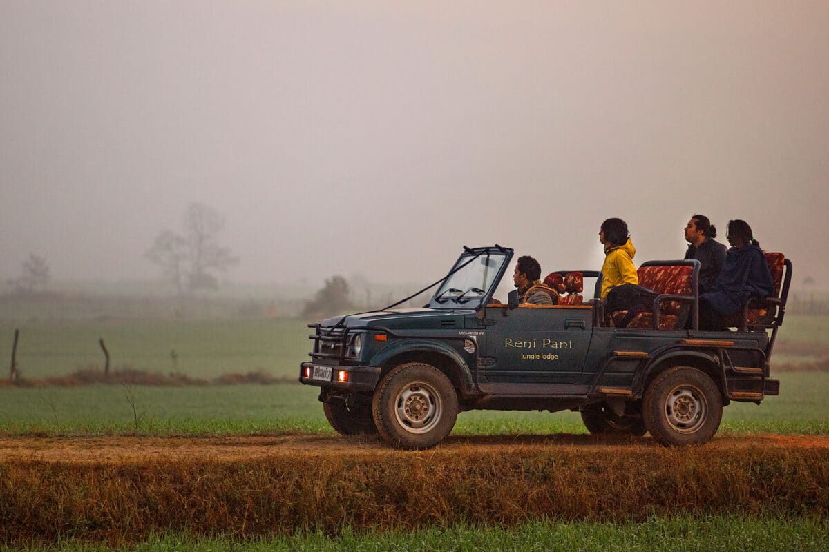Safari-Jeep im Satpura Nationalpark