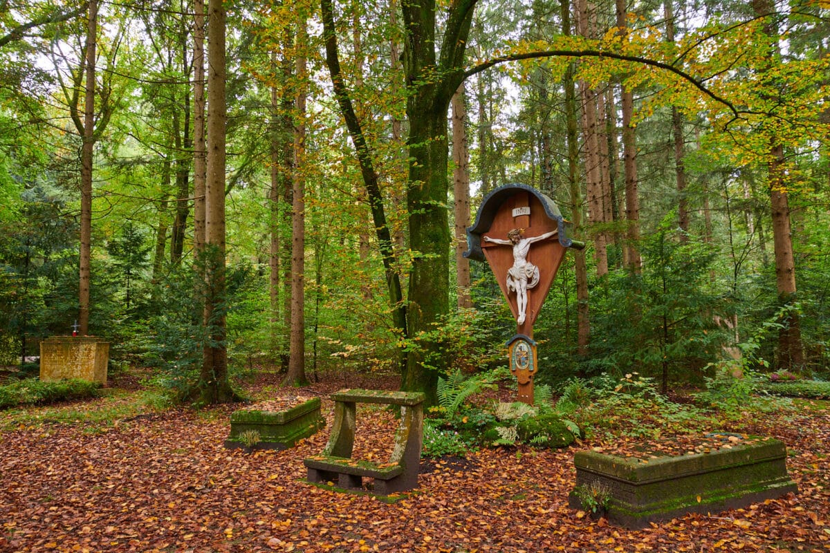 Forest cemetery in Munich