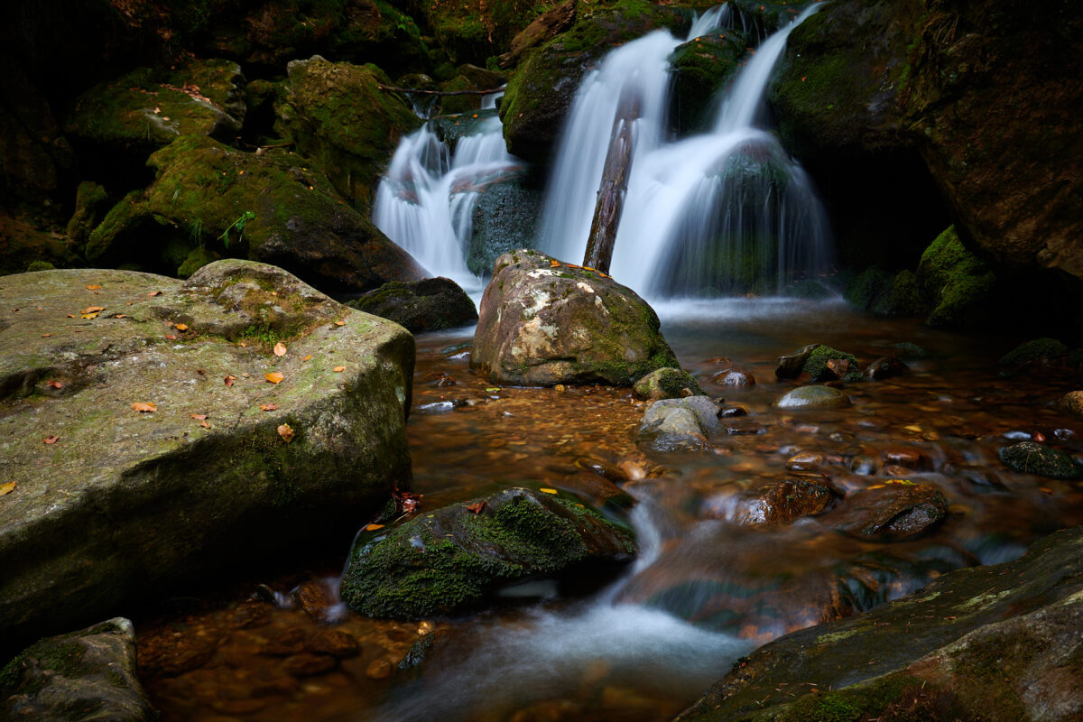 Hochfall Wasserfall im Bayerischen Wald bei Bodenmais